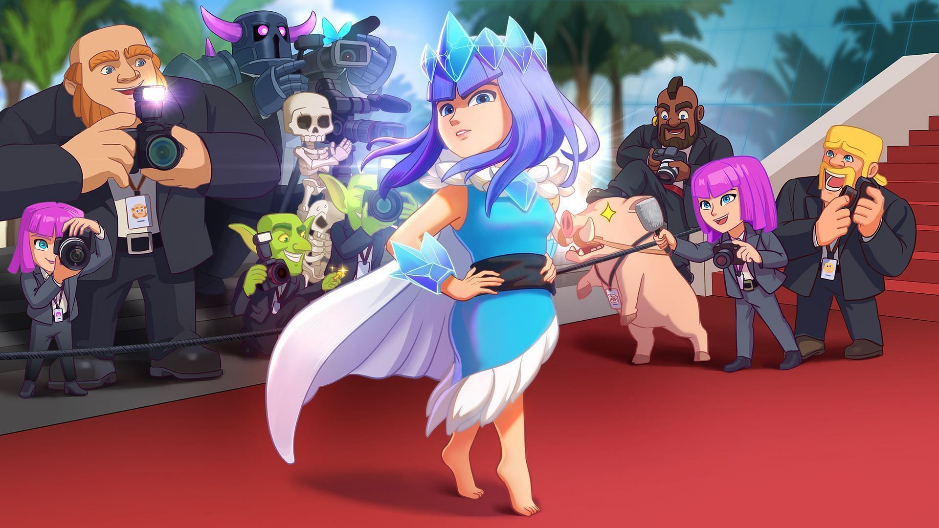 Archer Queen posing herself (Image via Supercell)